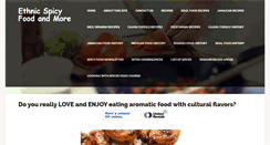 Desktop Screenshot of ethnic-spicy-food-and-more.com
