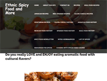 Tablet Screenshot of ethnic-spicy-food-and-more.com